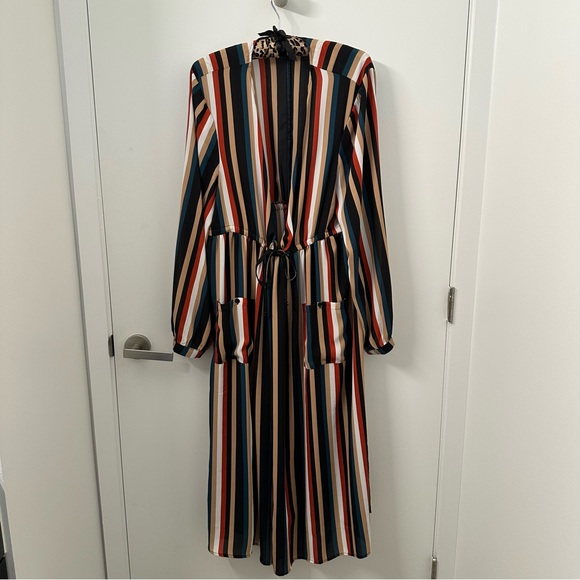 Torrid Georgette Striped Long Sleeve Kimono Duster - Picture 3 of 7